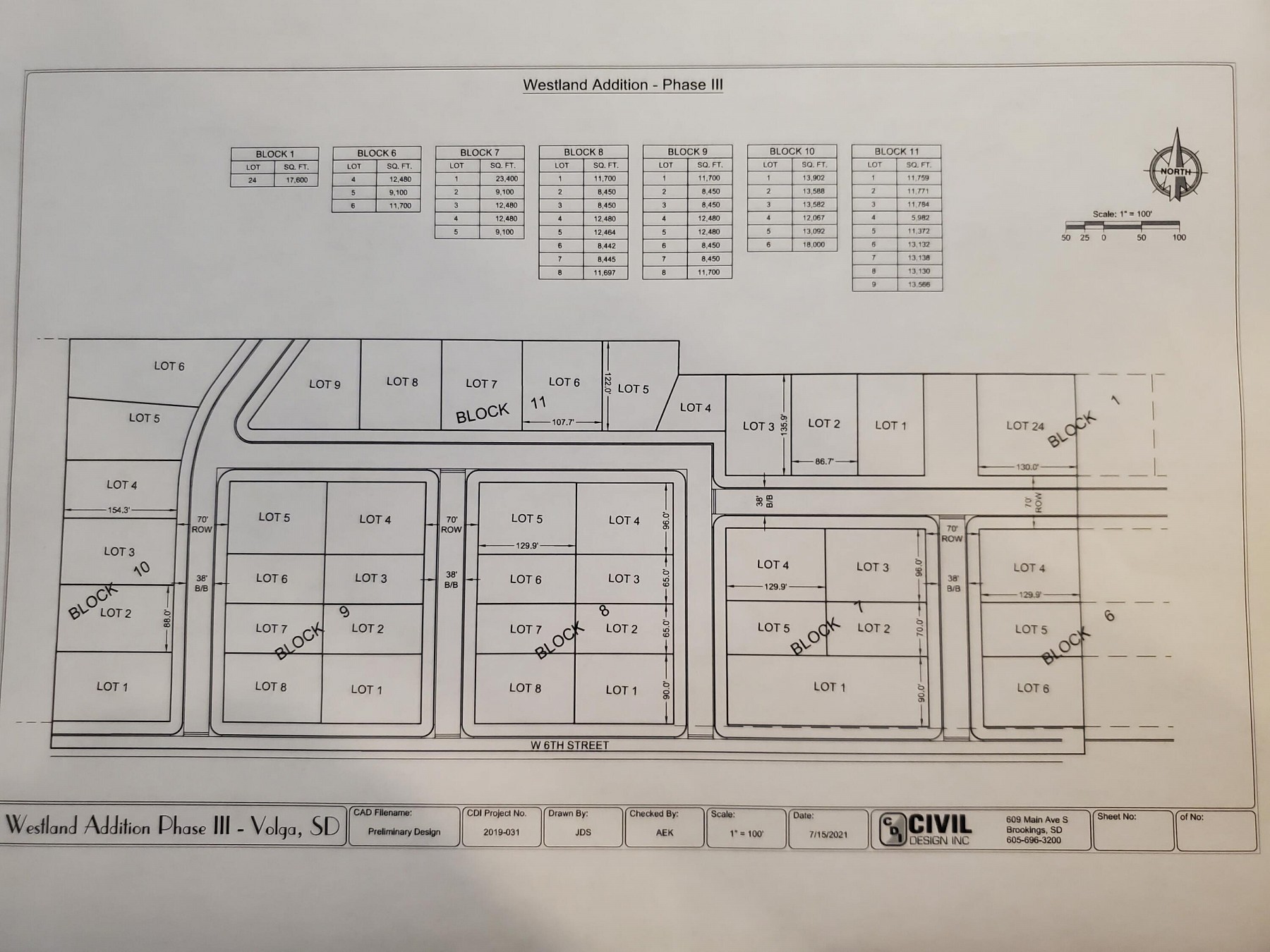 Lt 6 Bk 10 Westland Addition, Volga, SD 57071