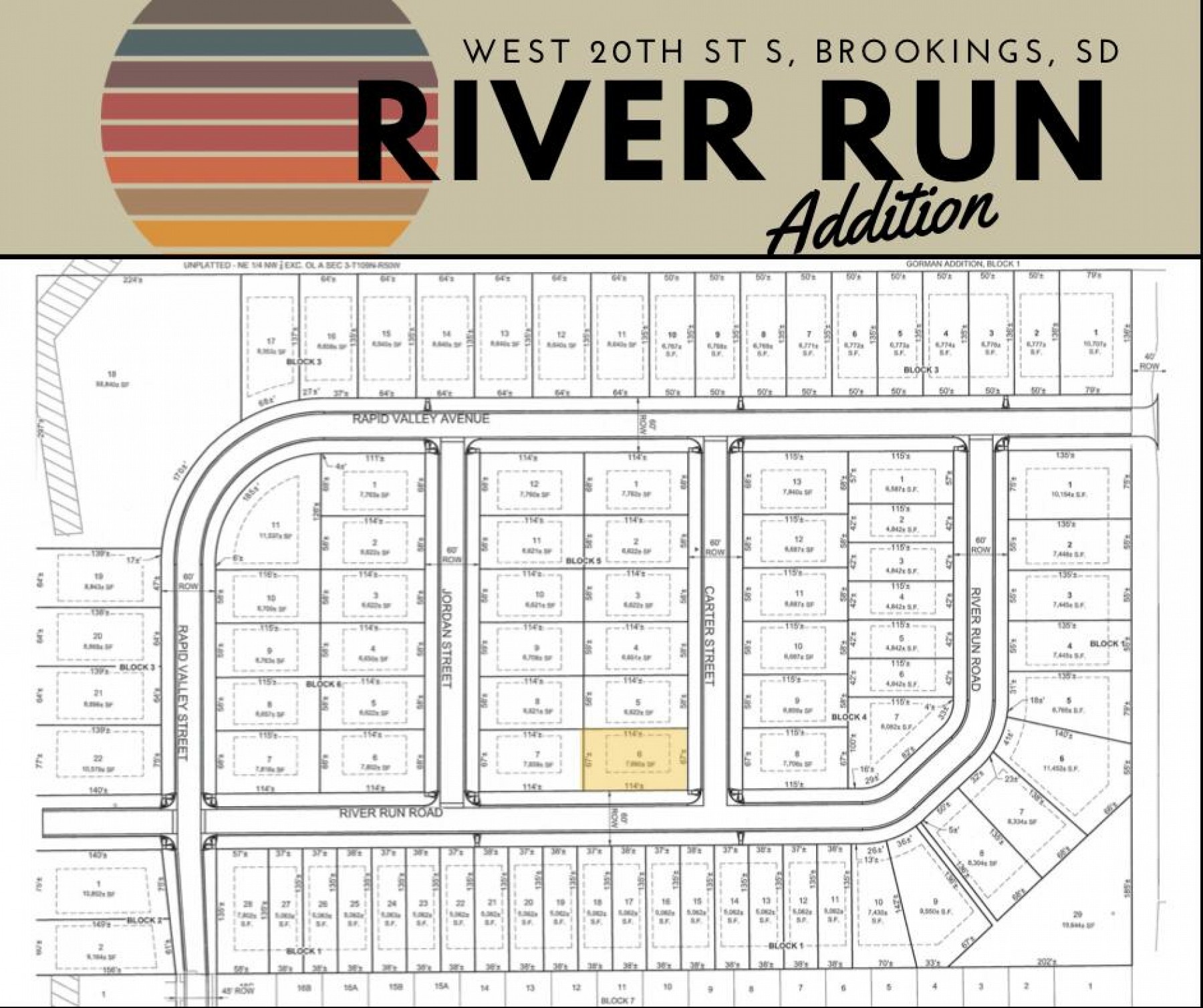 L6 B5 River Run Addition, Brookings, SD 57006