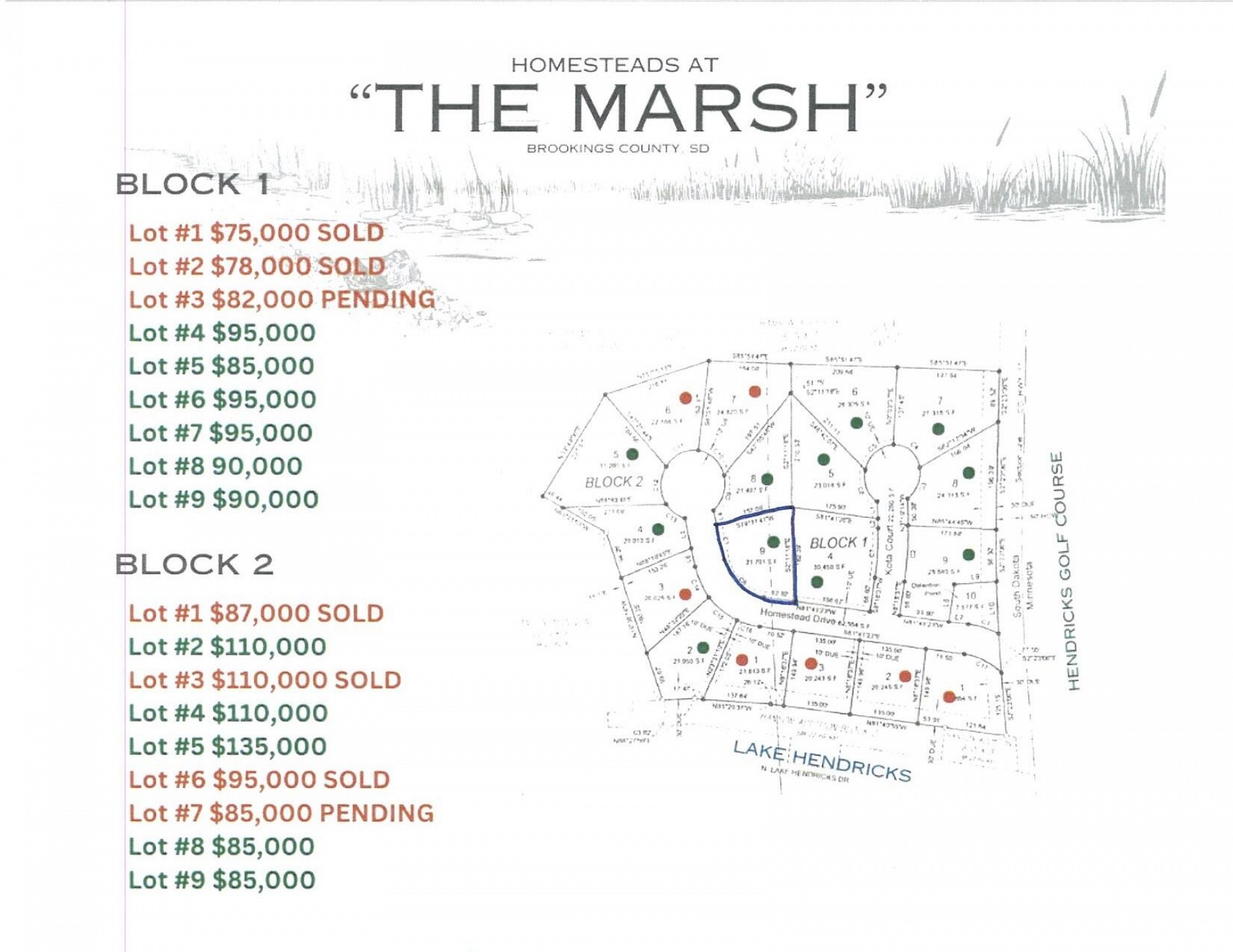 L9, B2 Homesteads at the Marsh, Hendricks, MN 56136