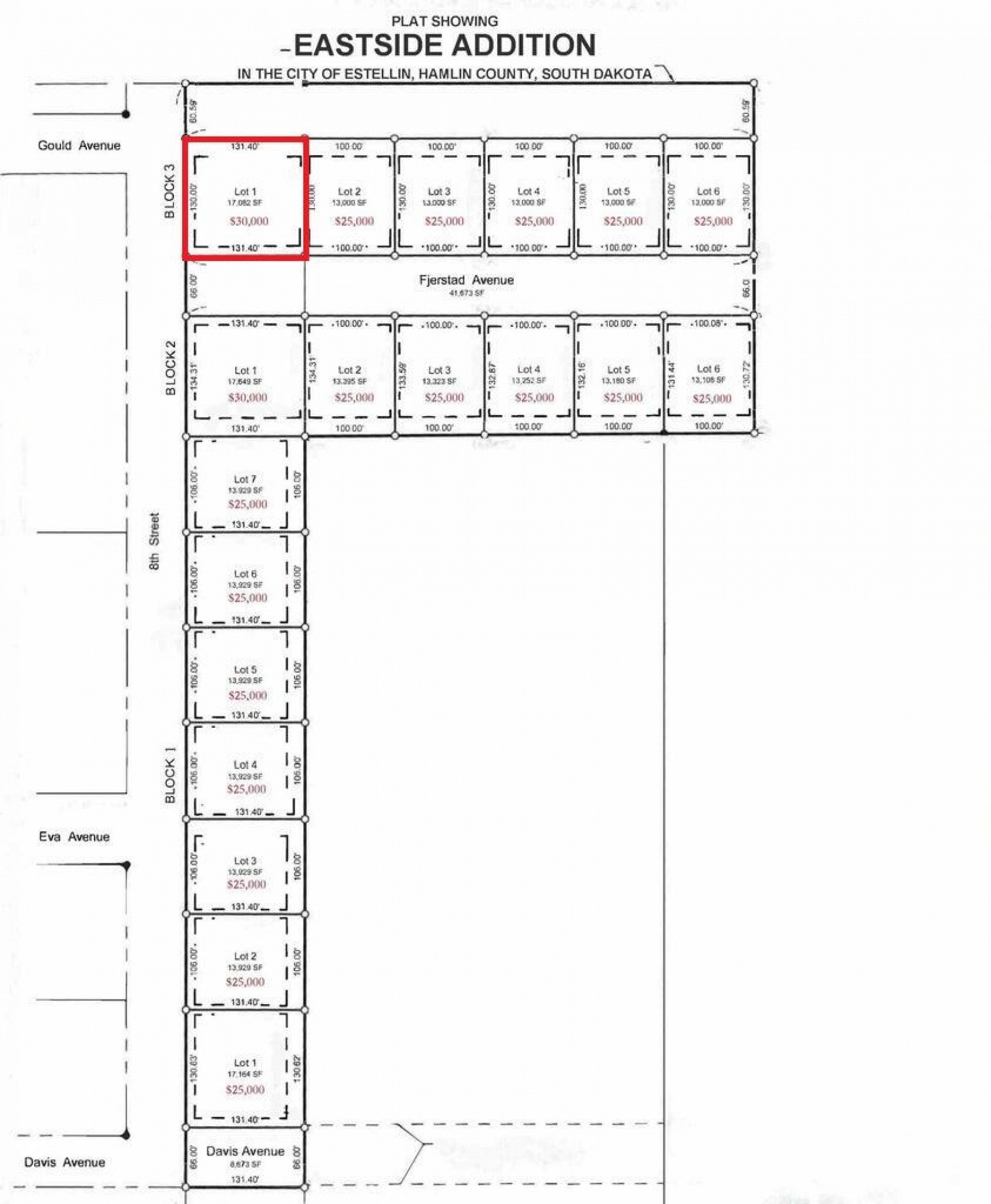 L1, B3 Gasper Eastside, Estelline, SD 57234