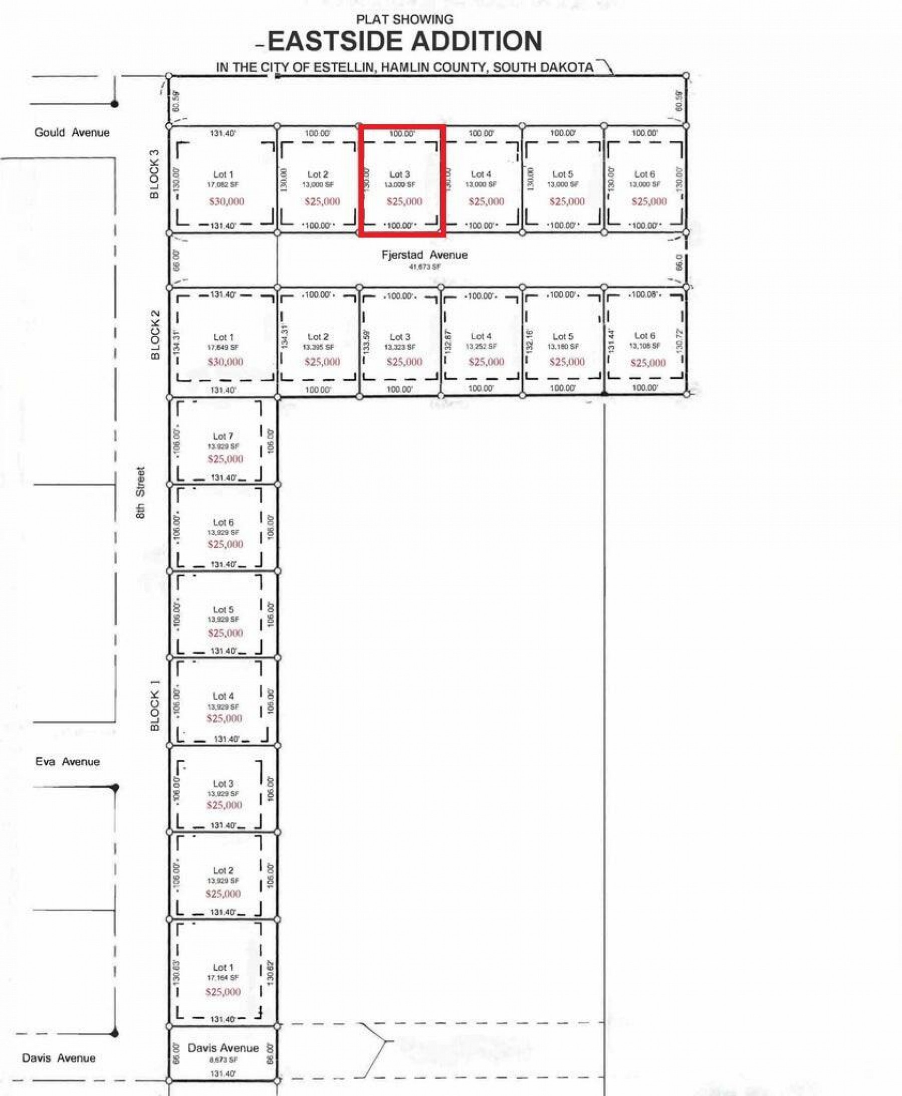 L3, B3 Gasper Eastside, Estelline, SD 57234