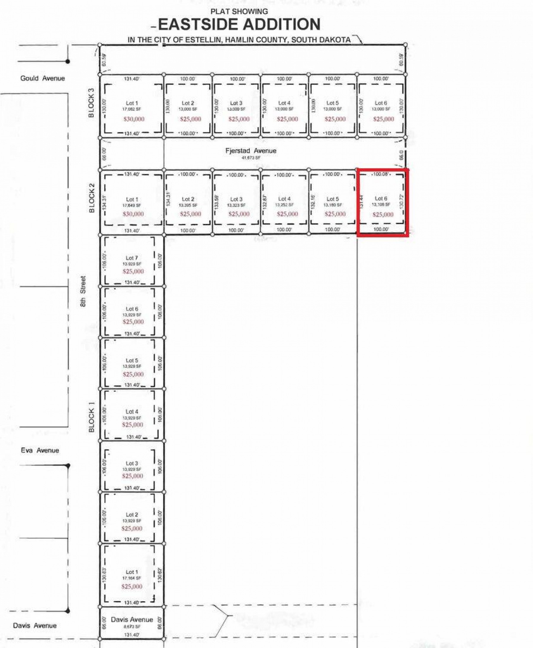 L6, B2 Gasper Eastside, Estelline, SD 57234