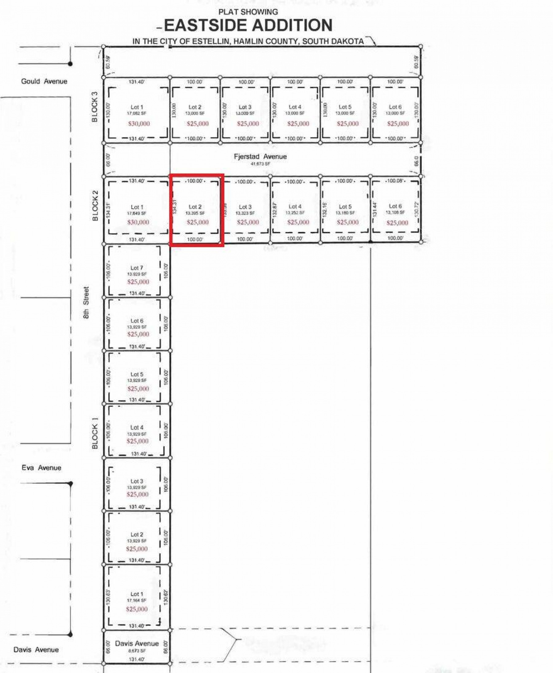 L2, B2 Gasper Eastside, Estelline, SD 57234