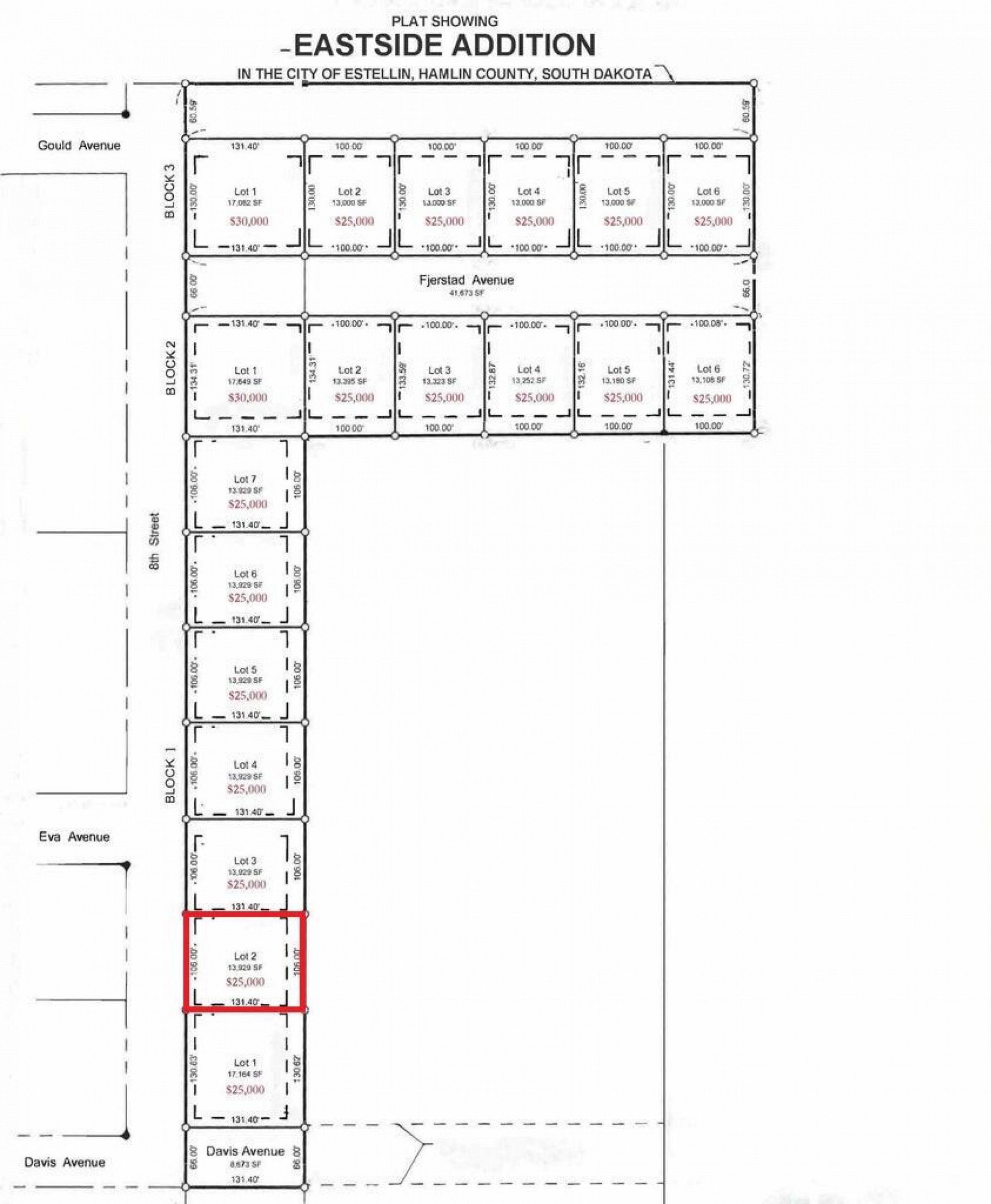 L2, B1 Gasper Eastside, Estelline, SD 57234