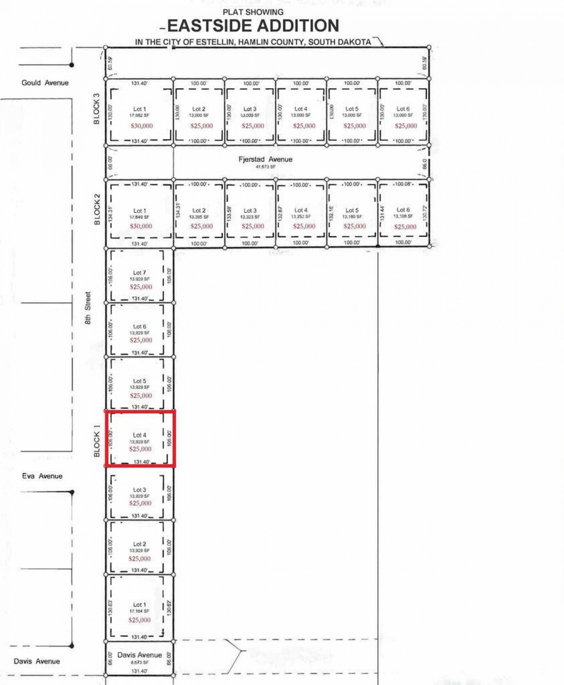 L4, B1 Gasper Eastside, Estelline, SD 57234