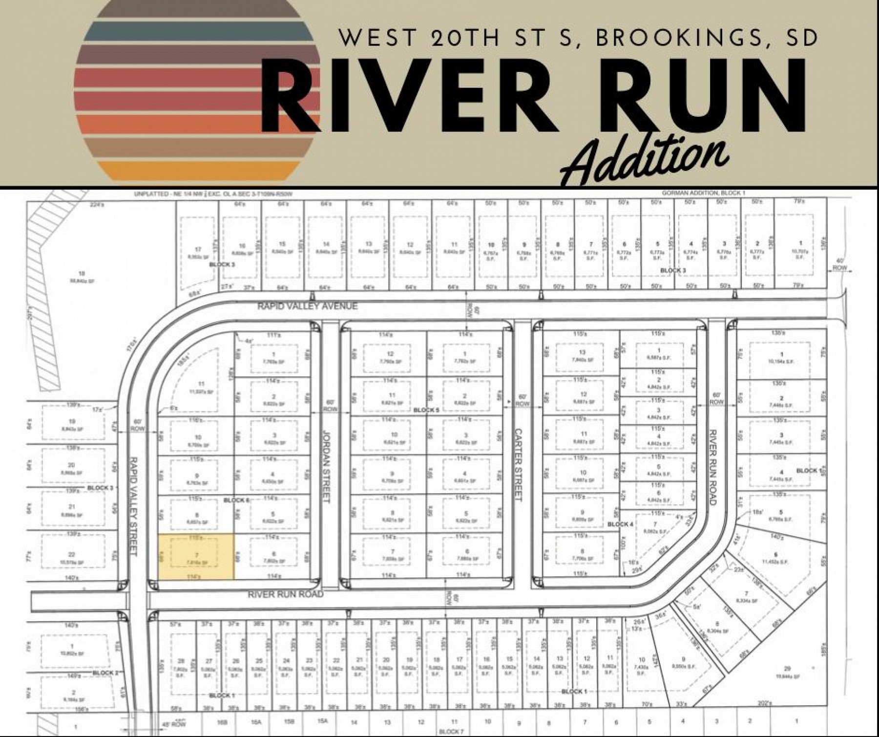 L7 B6 River Run Addition, Brookings, SD 57006