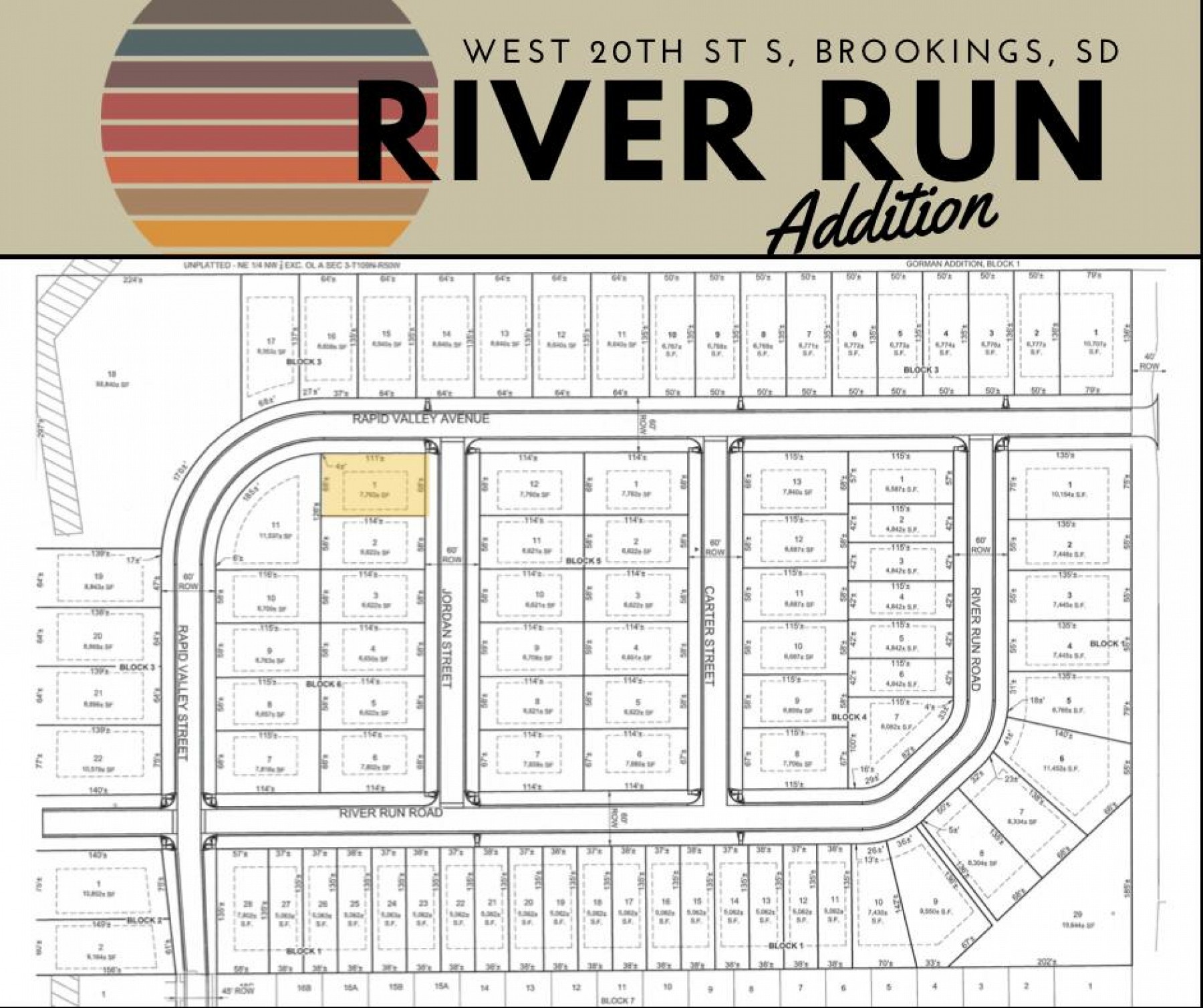 L1 B6 River Run Addition, Brookings, SD 57006