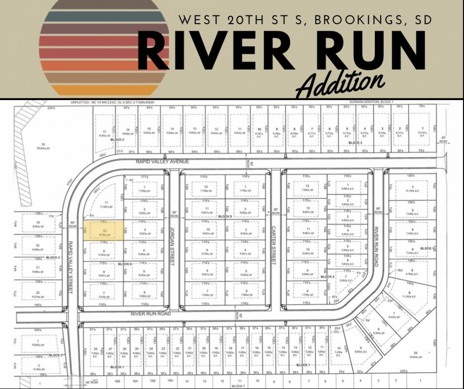 L10 B6 River Run Addition, Brookings, SD 57006