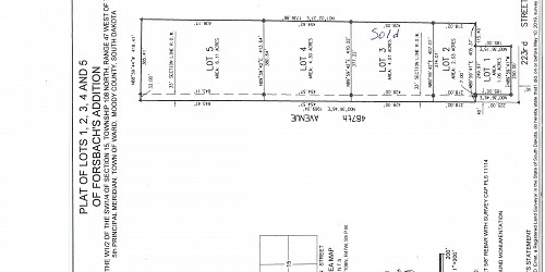 Lot 5 Forsbach's Addition, Ward, SD 57026